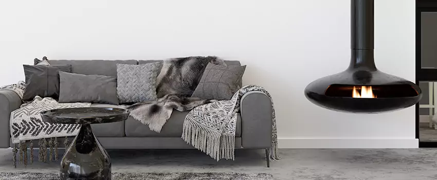 Circular Hanging Fireplace Installation Services in Middleton, WI